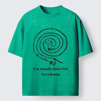 Tokyo-Tiger Loop Sausage Dog Print Washed T-Shirt