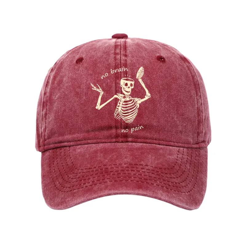 Tokyo-Tiger Skeletons Feel No Pain Washed Cap