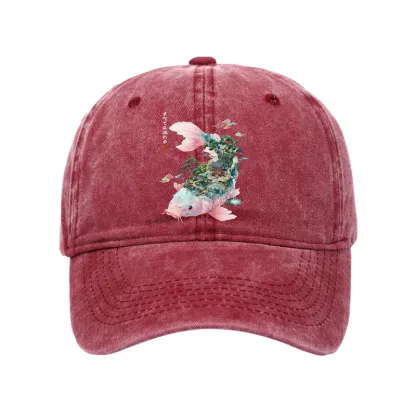 Tokyo-Tiger Journey Of The Flowing Koi Washed Cap