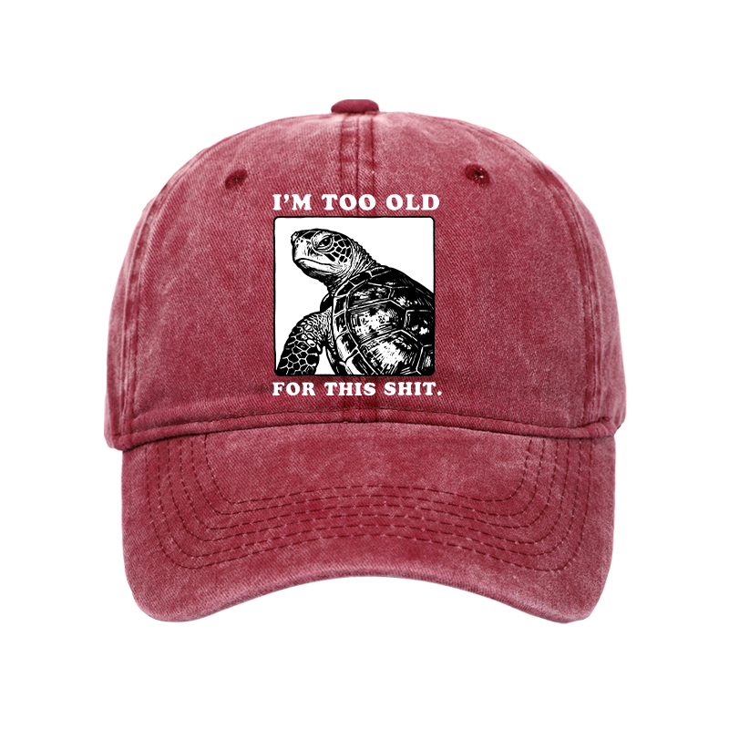 Tokyo-Tiger Turtle I Quit Meme Energy Washed Cap