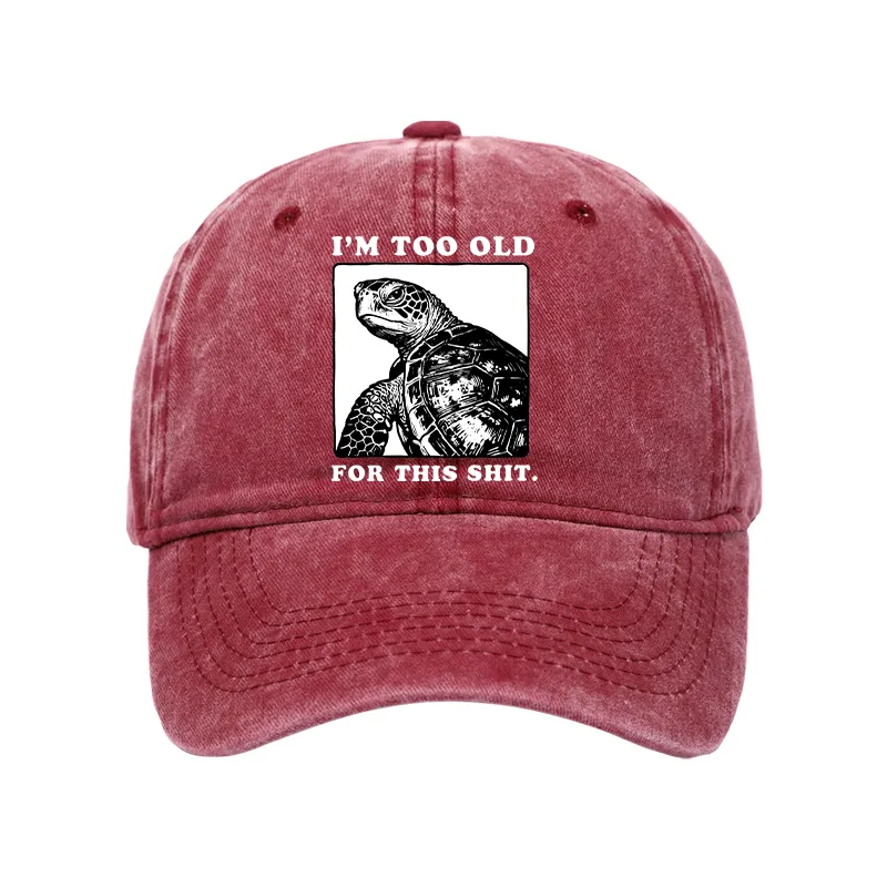 Tokyo-Tiger Turtle I Quit Meme Energy Washed Cap