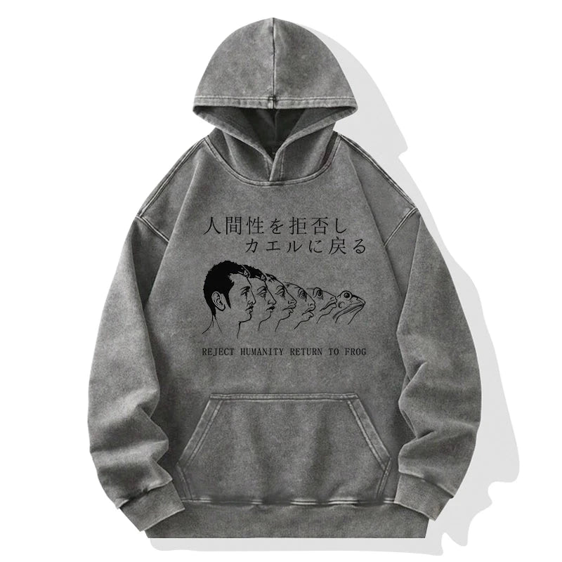Tokyo-Tiger Return To Frog Washed Hoodie