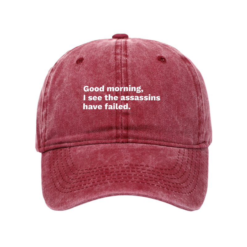 Tokyo-Tiger Assassins Failed Morning Quote Art Washed Cap