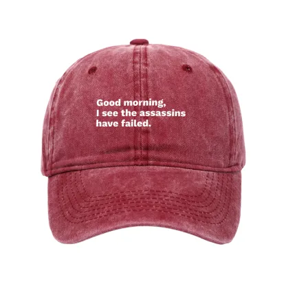 Tokyo-Tiger Assassins Failed Morning Quote Art Washed Cap