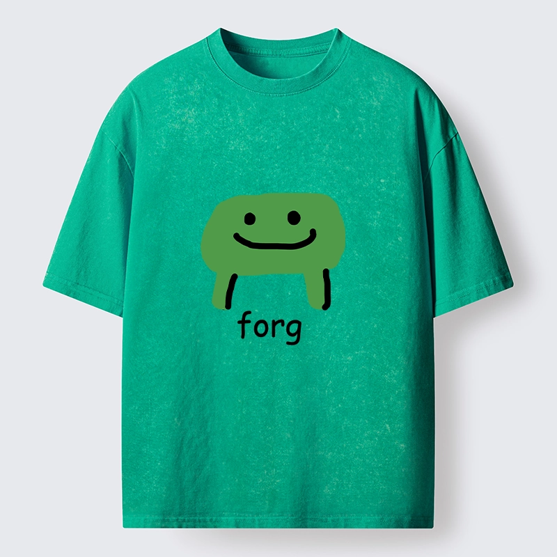 Tokyo-Tiger Smiling Forg Washed T-Shirt