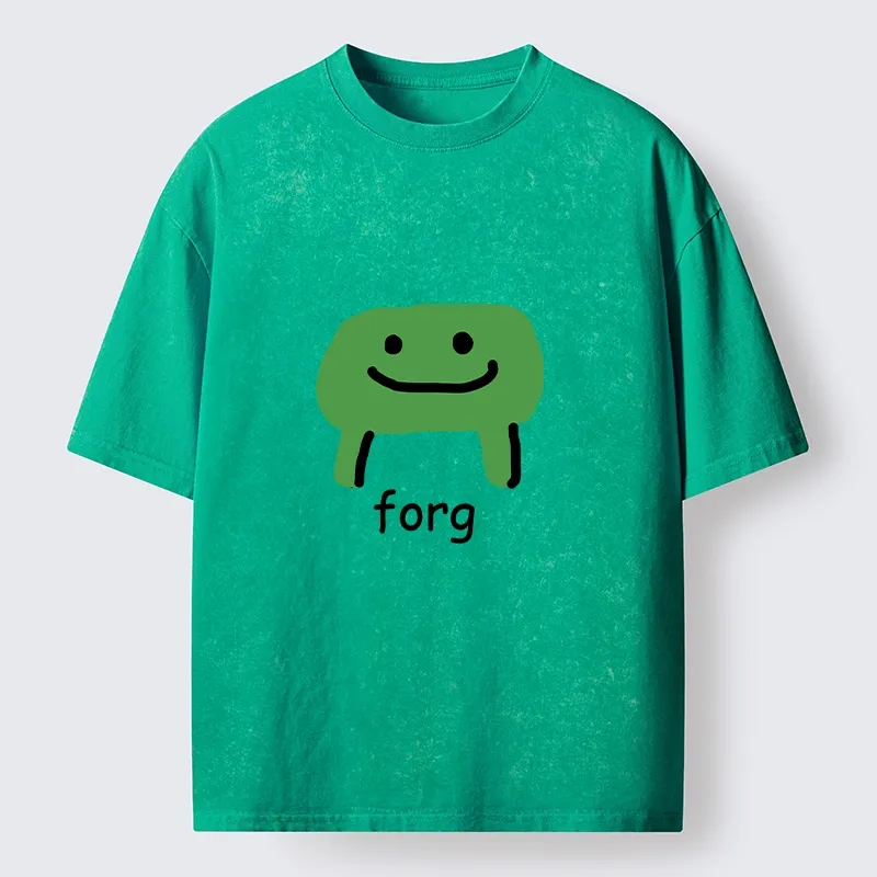 Tokyo-Tiger Smiling Forg Washed T-Shirt