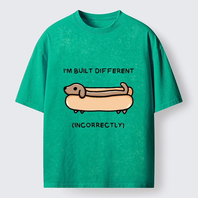 Tokyo-Tiger Built Different Dog Washed T-Shirt