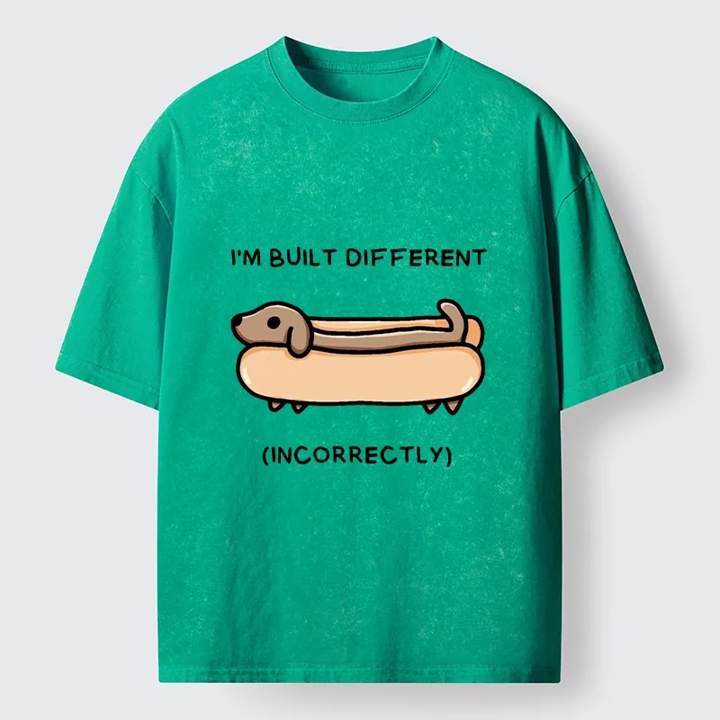 Tokyo-Tiger Built Different Dog Washed T-Shirt