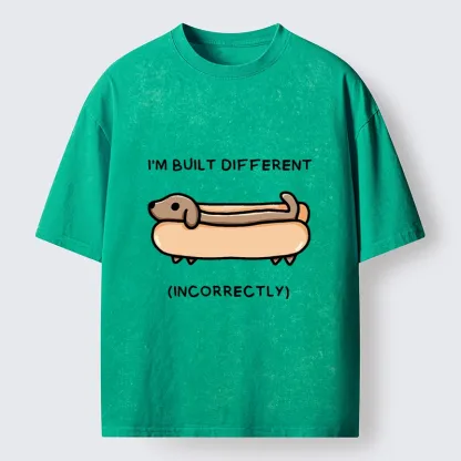 Tokyo-Tiger Built Different Dog Washed T-Shirt
