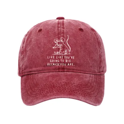Tokyo-Tiger Funny Meme Sarcastic Rat Life Truth Washed Cap