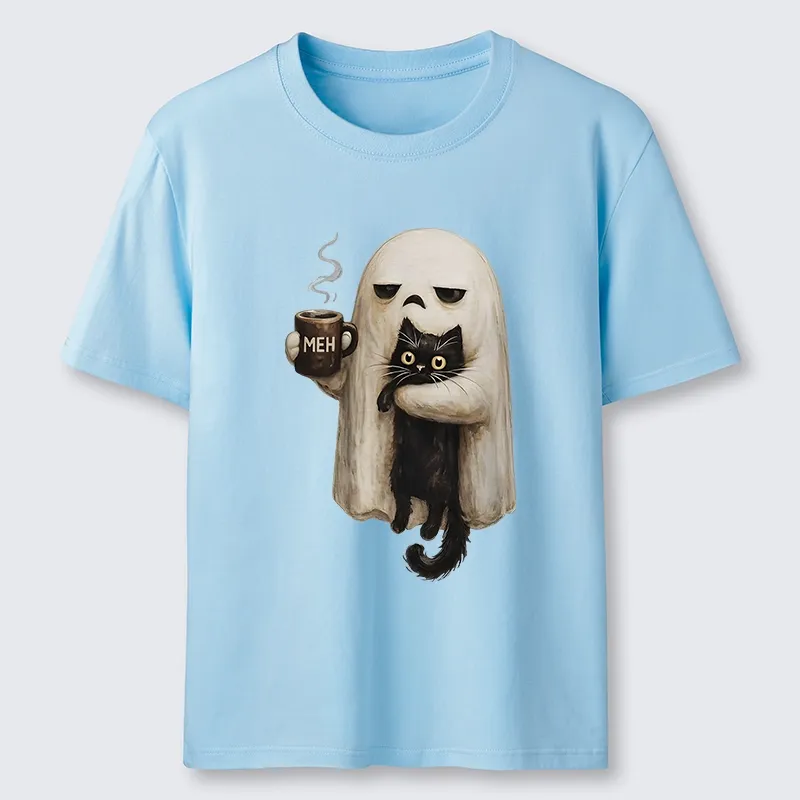 Tokyo-Tiger Ghost Cat Coffee Mood Classic T-Shirt