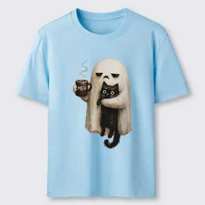 Tokyo-Tiger Ghost Cat Coffee Mood Classic T-Shirt
