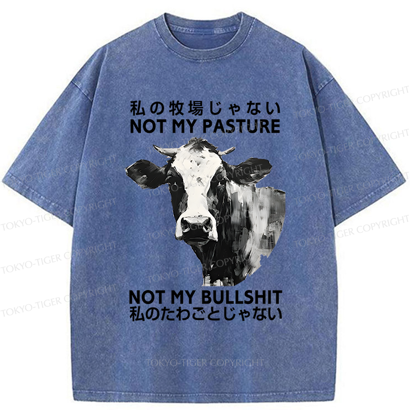 Tokyo-Tiger It's Not My Problem Washed T-Shirt