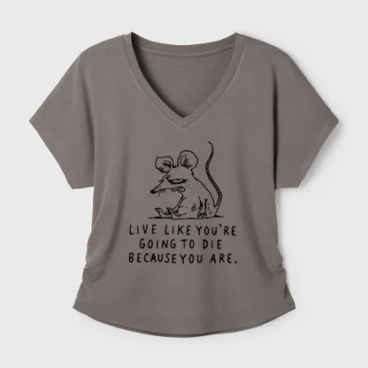 Tokyo-Tiger Funny Meme Sarcastic Rat Life Truth Modal Dolman Sleeve T-Shirt