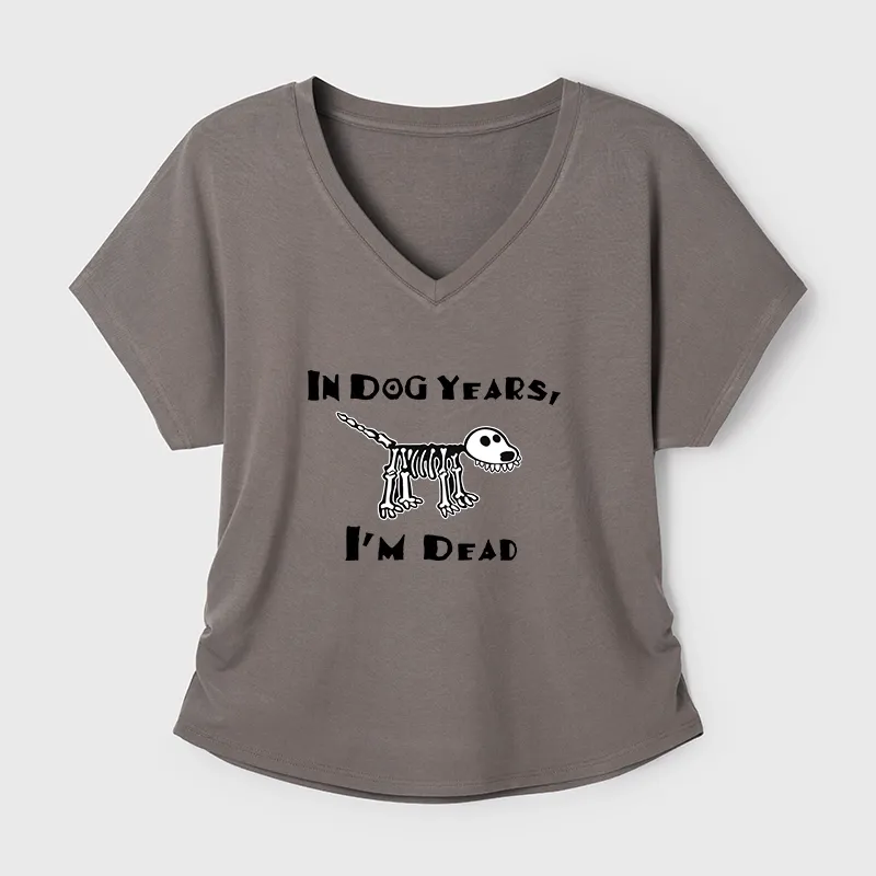 Tokyo-Tiger Funny Meme Old Dog Dead In Dog Years Vibe Modal Dolman Sleeve T-Shirt