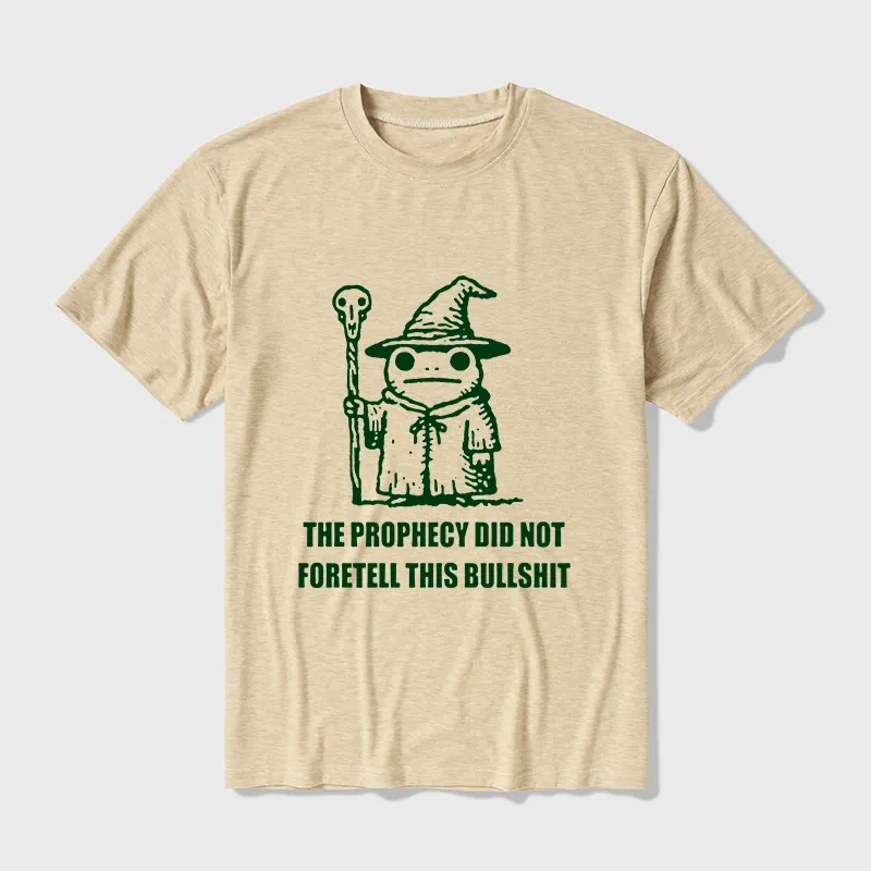 Tokyo-Tiger Funny Meme Wizard Frog Weird Prophecy Cotton Blend T-Shirt Sale