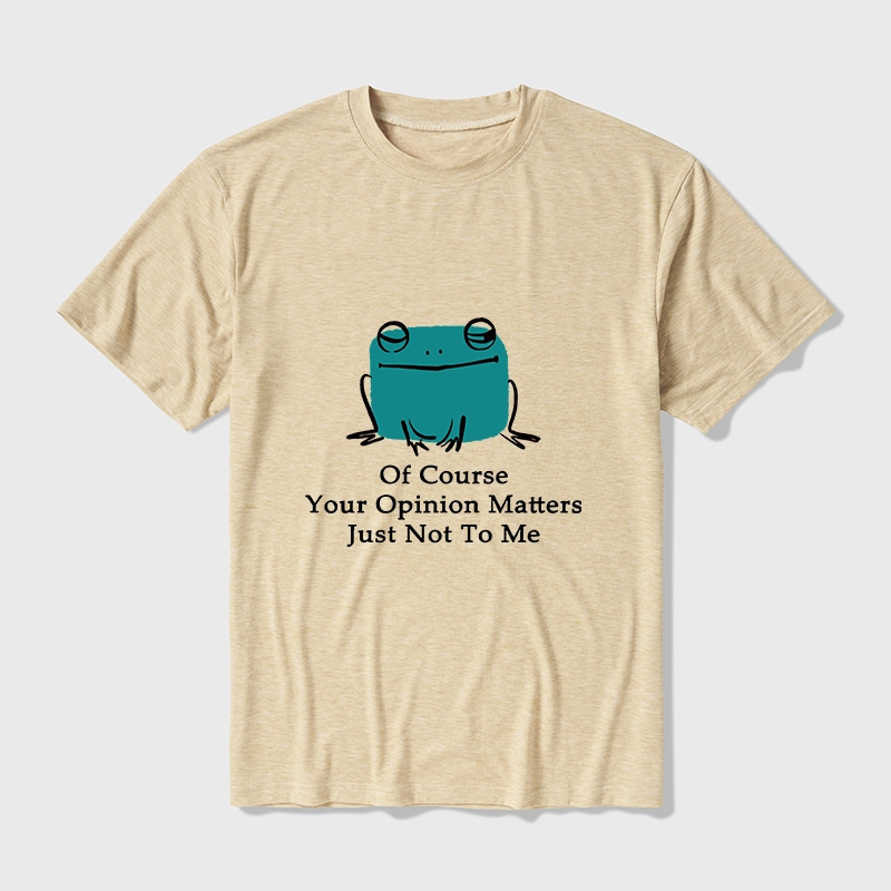 Tokyo-Tiger Cool Frog Unbothered By Others Opinions Cotton Blend T-Shirt