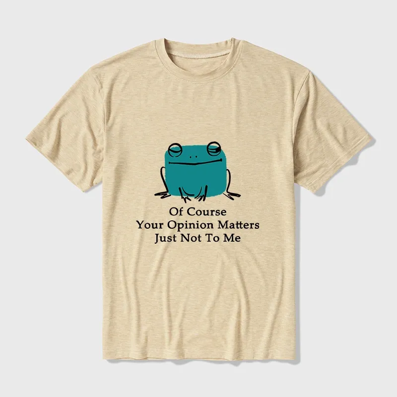 Tokyo-Tiger Cool Frog Unbothered By Others Opinions Cotton Blend T-Shirt