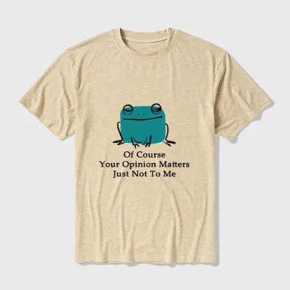 Tokyo-Tiger Cool Frog Unbothered By Others Opinions Cotton Blend T-Shirt