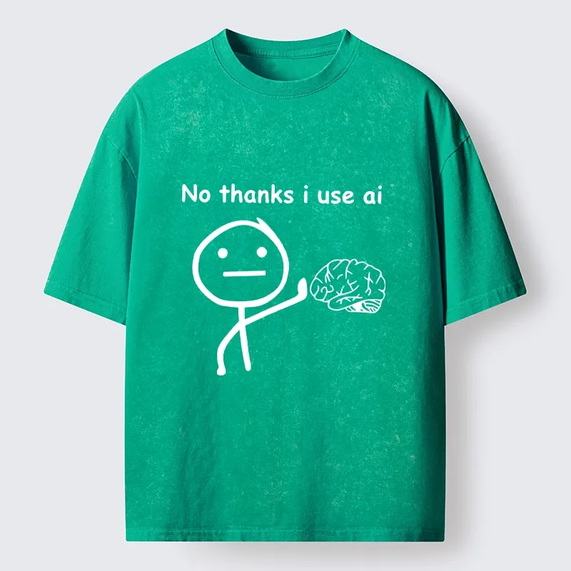 Tokyo‑Tiger Meme Skip Brain Use Ai Washed T‑-Shirt