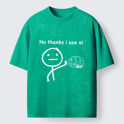 Tokyo‑Tiger Meme Skip Brain Use Ai Washed T‑-Shirt