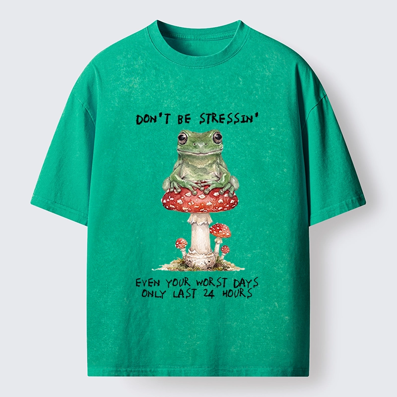 Tokyo‑Tiger Relax Positive Frog Washed T‑-Shirt