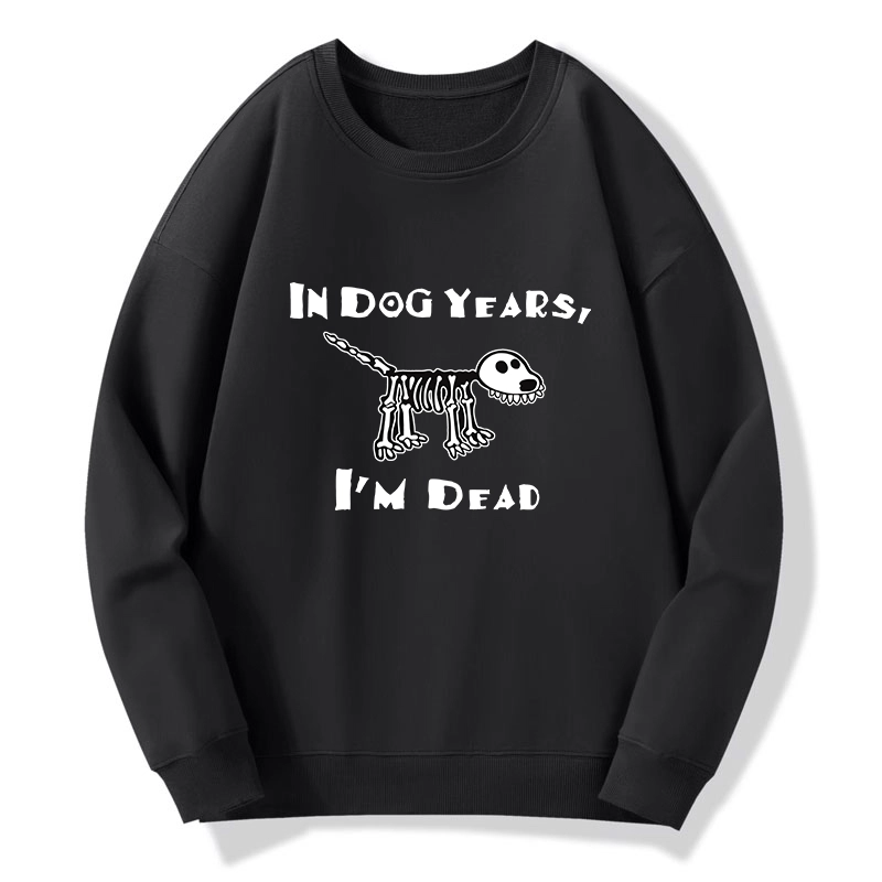 Tokyo-Tiger Funny Meme Old Dog Dead In Dog Years Vibe Classic Sweatshirt
