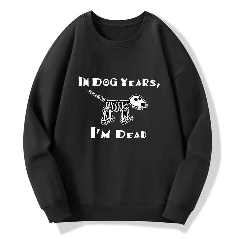 Tokyo-Tiger Funny Meme Old Dog Dead In Dog Years Vibe Classic Sweatshirt