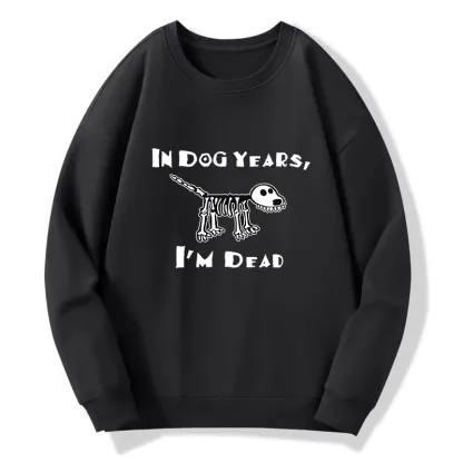 Tokyo-Tiger Funny Meme Old Dog Dead In Dog Years Vibe Classic Sweatshirt