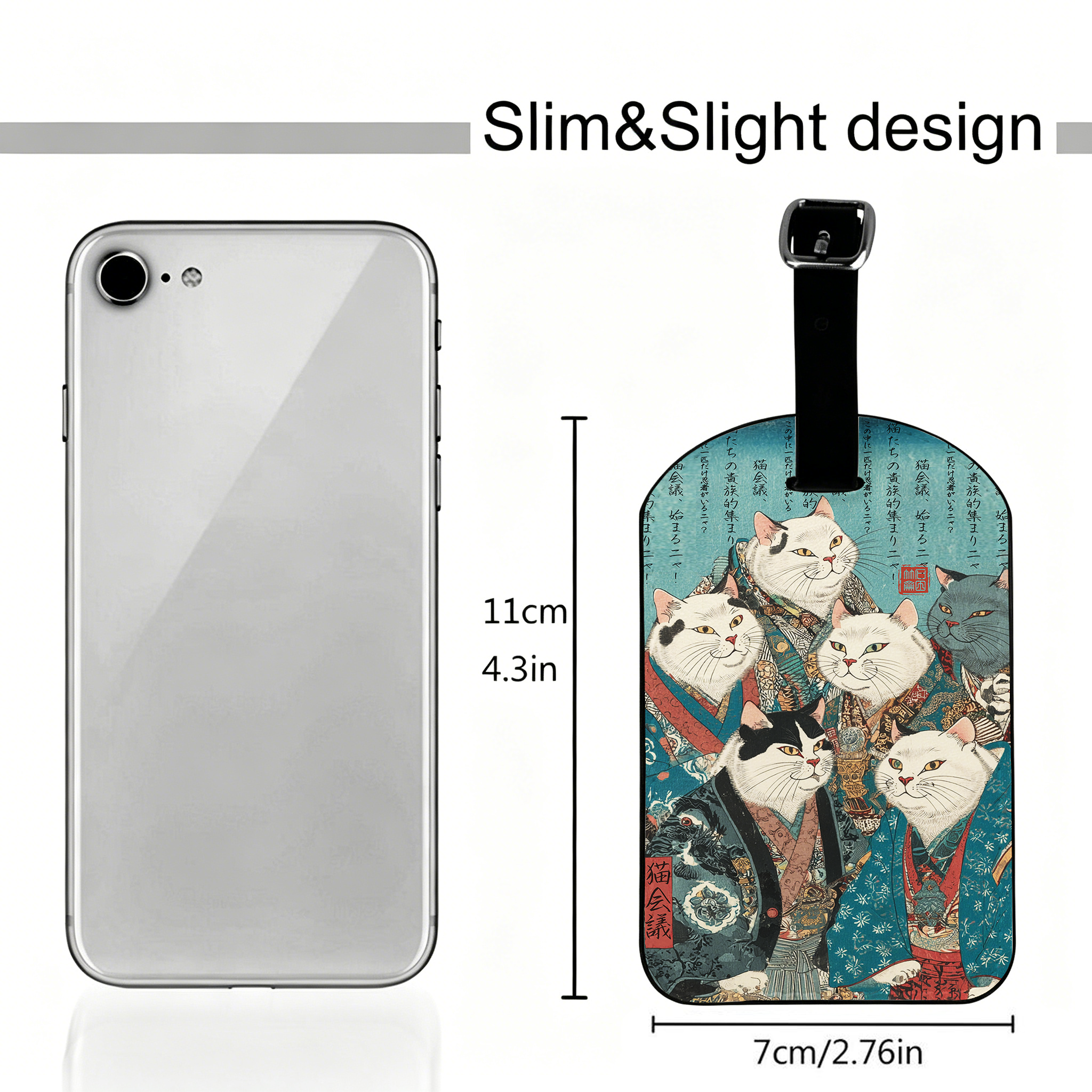 Tokyo-Tiger Formal Gathering of Ukiyo-e Cat Nobles Luggage Tag