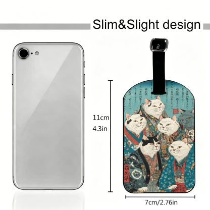 Tokyo-Tiger Formal Gathering of Ukiyo-e Cat Nobles Luggage Tag