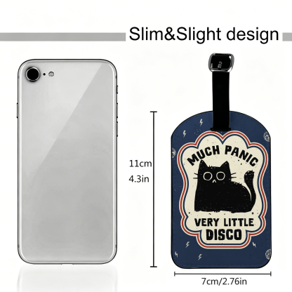 Tokyo-Tiger "Much Panic"Retro Luggage Tag