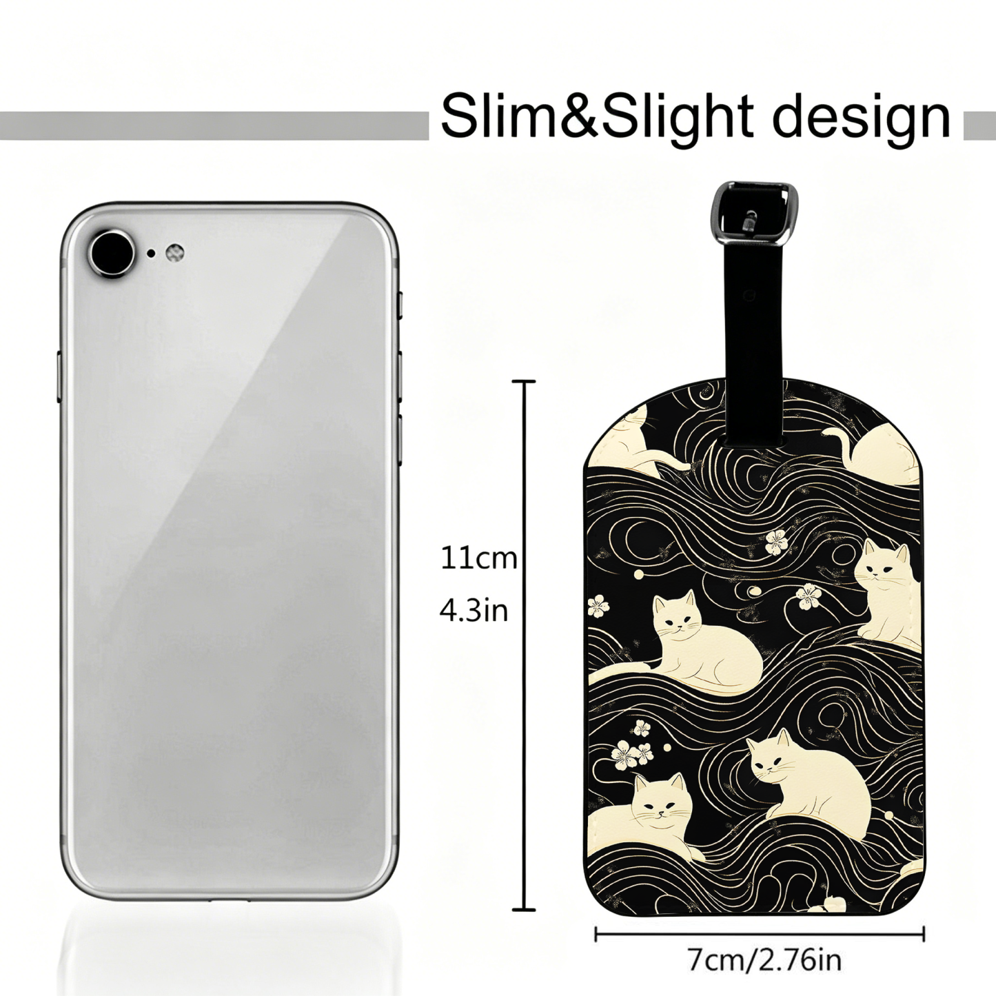 Tokyo-Tiger Mysterious Cat Luggage Tag