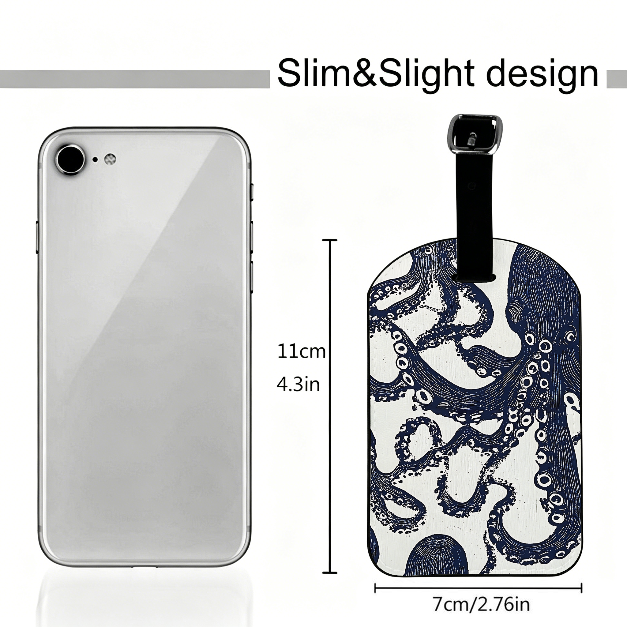 Tokyo-Tiger Ocean Octopus Luggage Tag