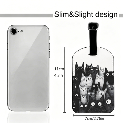 Tokyo-Tiger The Judgmental Stare Of Cats Luggage Tag