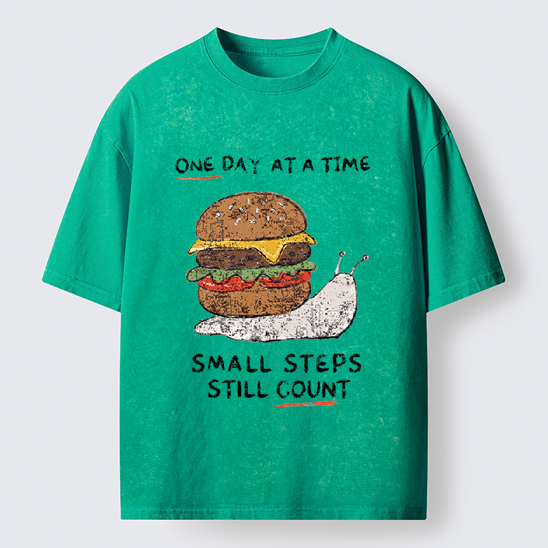 Tokyo‑Tiger Hamburger Snails Meme Washed T-Shirt