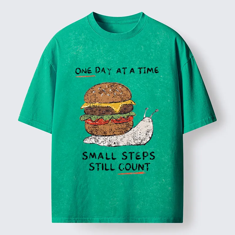 Tokyo‑Tiger Hamburger Snails Meme Washed T-Shirt