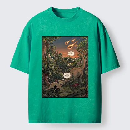 Tokyo‑Tiger Meteor Disaster Funny Washed T-Shirt