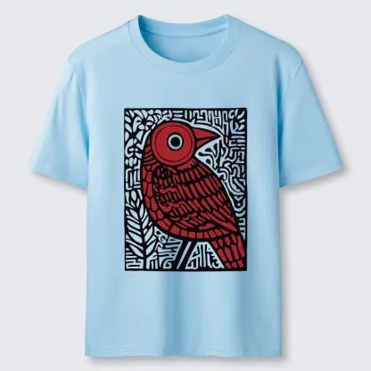 Tokyo-Tiger Retro Woodblock Bird Classic T-Shirt