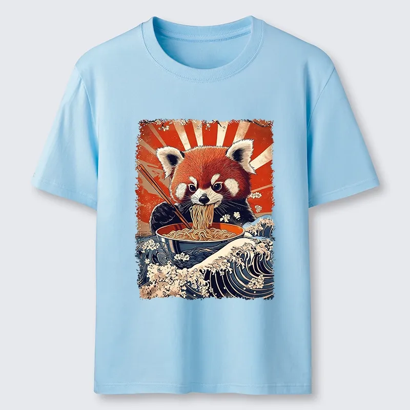 Tokyo-Tiger Red Panda Noodle Fun Classic T-Shirt
