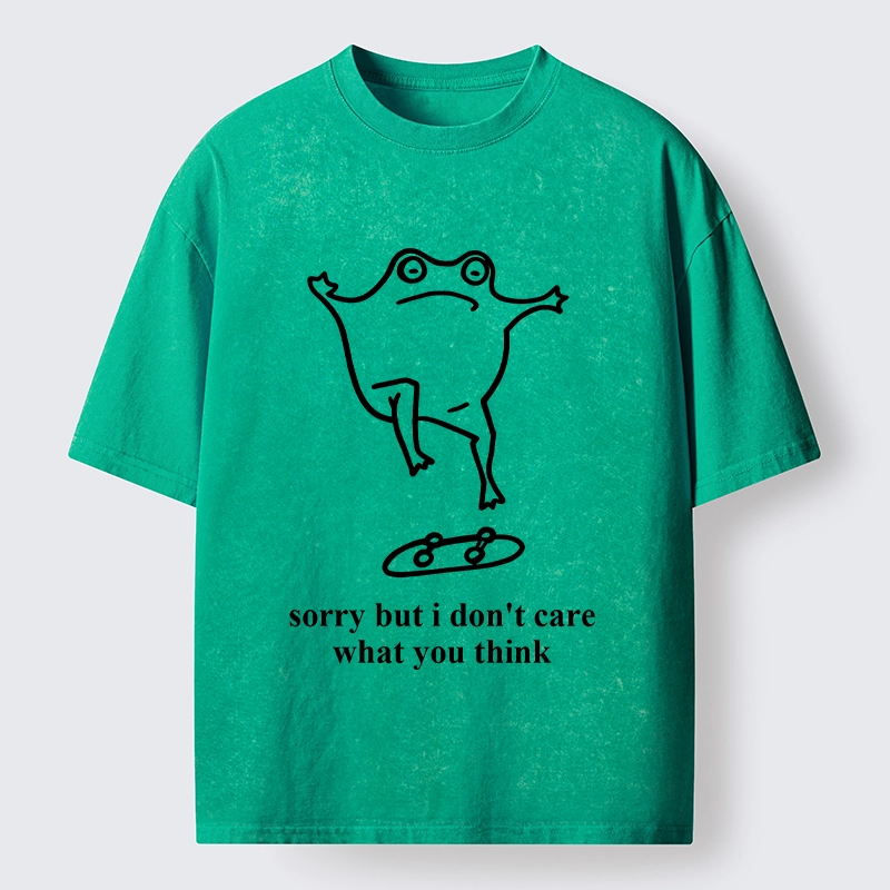 Tokyo-Tiger Skate Frog No Worries Art Washed T-Shirt