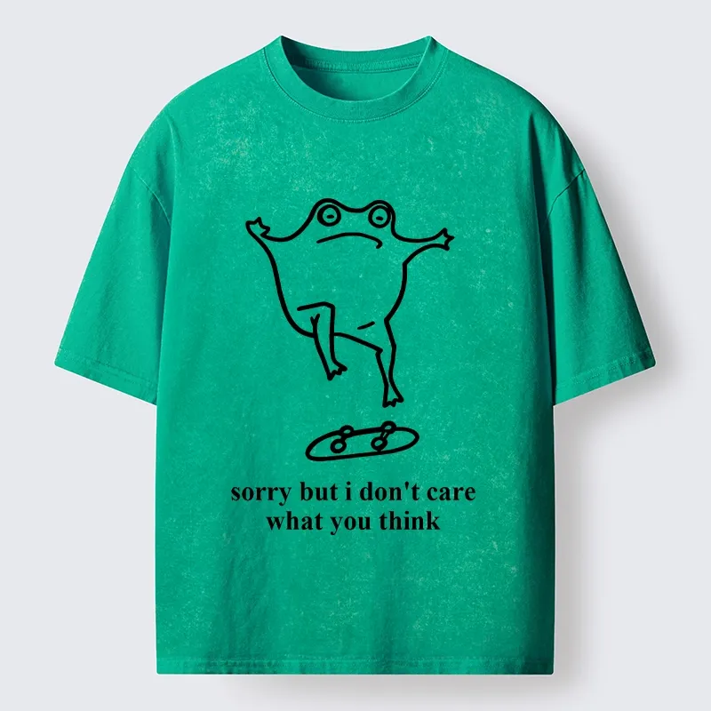 Tokyo-Tiger Skate Frog No Worries Art Washed T-Shirt
