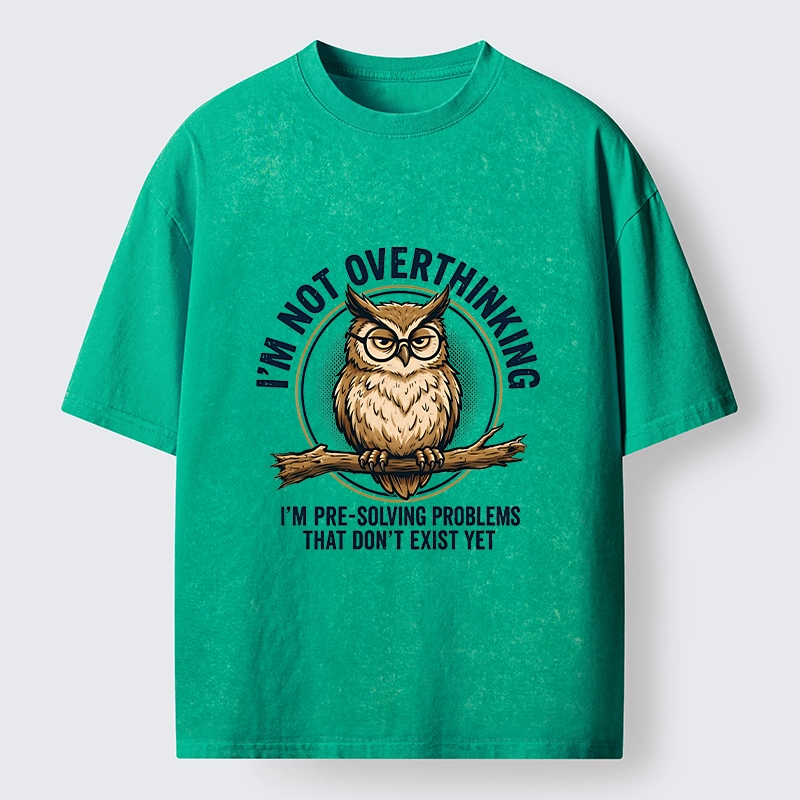 Tokyo-Tiger Overthink Master Owl Washed T-Shirt