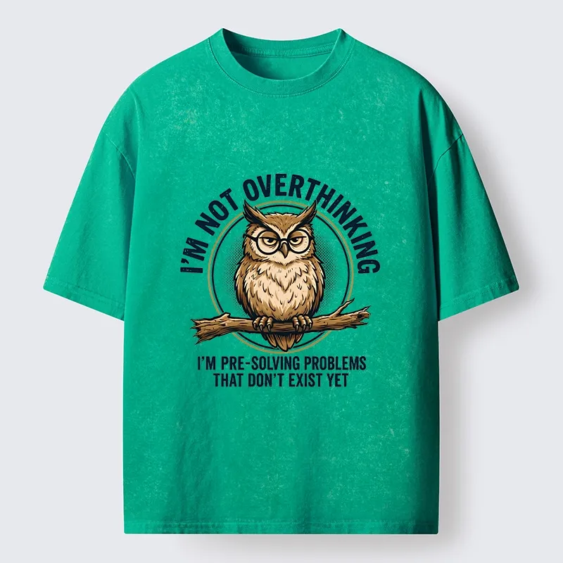 Tokyo-Tiger Overthink Master Owl Washed T-Shirt