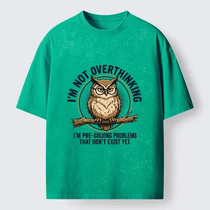 Tokyo-Tiger Overthink Master Owl Washed T-Shirt