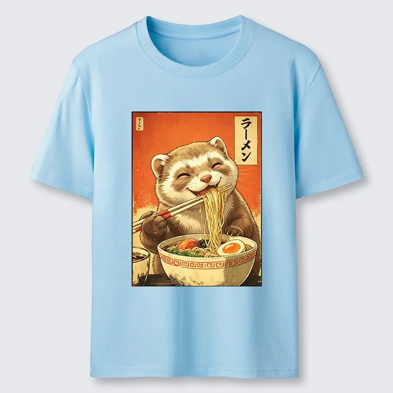 Tokyo-Tiger Otters Eating Delicious Ramen Classic T-Shirt