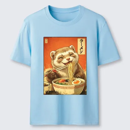Tokyo-Tiger Otters Eating Delicious Ramen Classic T-Shirt