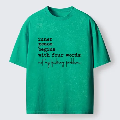 Tokyo‑Tiger Sarcastic Life Vibe Washed T‑Shirt