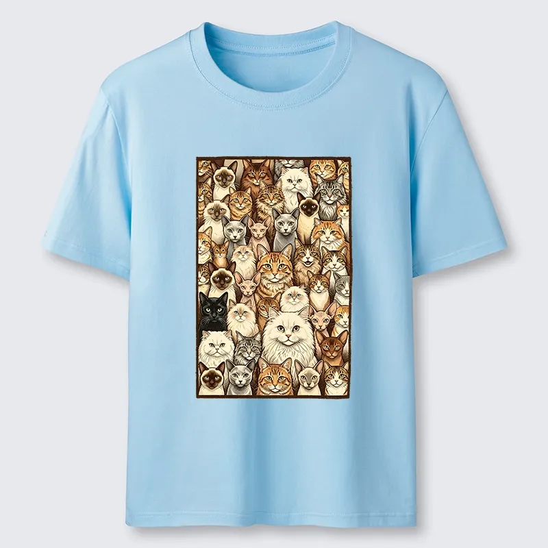Tokyo-Tiger Many Cat Crew Classic T-Shirt