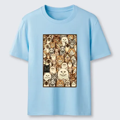Tokyo-Tiger Many Cat Crew Classic T-Shirt
